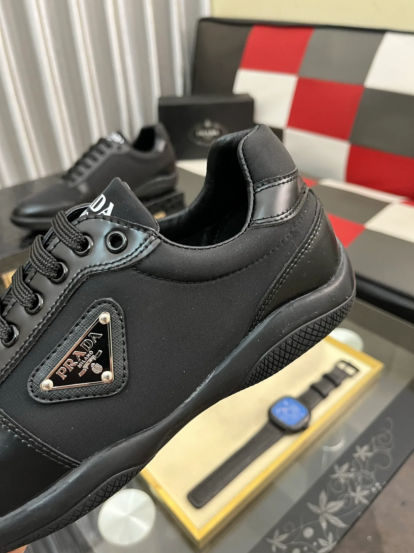 Men's Men's Shoes💰440⌚️⌚️《PRADA*》The latest and most popular casual shoes, top brand [seduce] luxury~purchasing agent, top~quality. [Strong] The upper is made of imported breathable cowhide with material ➕ breathable sheepskin feet (•) and fine workmanship. Original stylish and stylish soft rubber wear-resistant outsole, light and comfortable on the foot, size: 38-443️⃣colors available